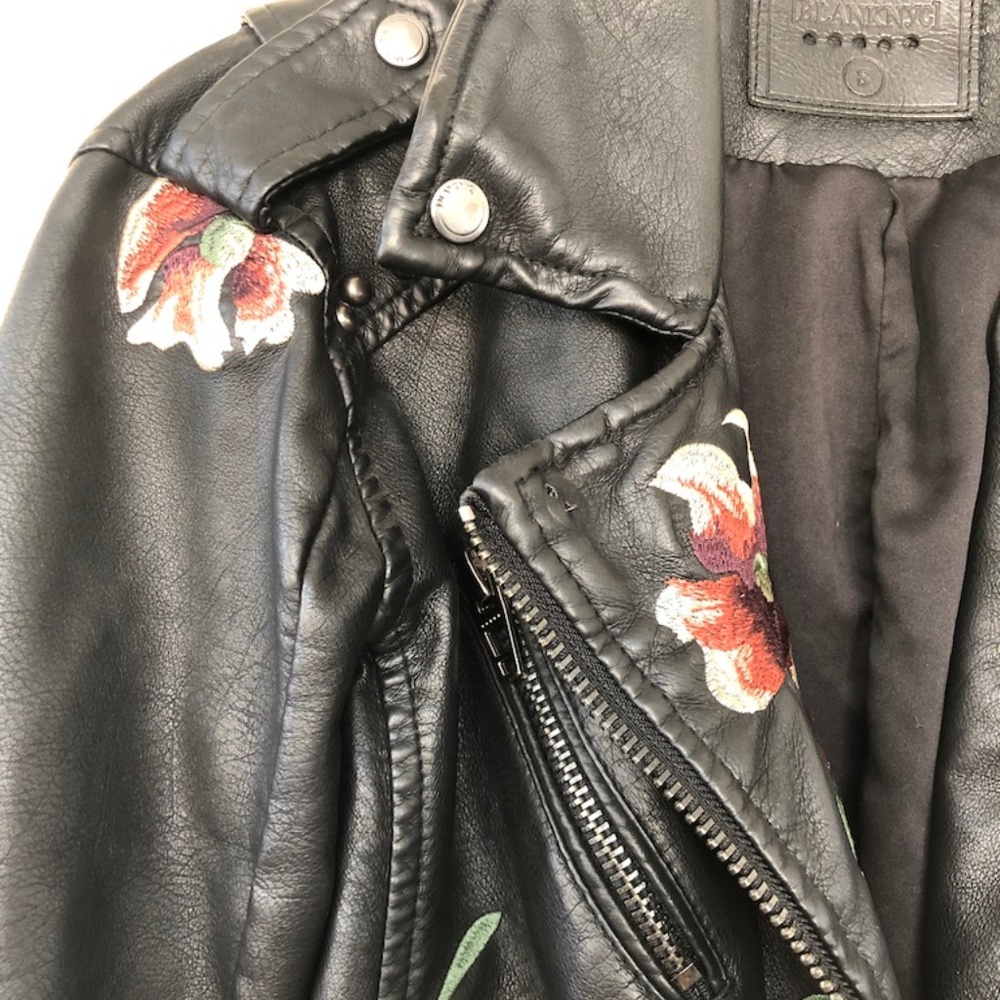 BLANK NYC Floral Leather Jacket - Picture 2 of 6